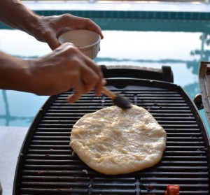 homemade grilled pizza
