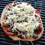 Grilled Pizza with Feta & Caramelized Onion {Recipe} Image
