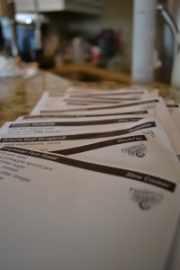 completed recipes