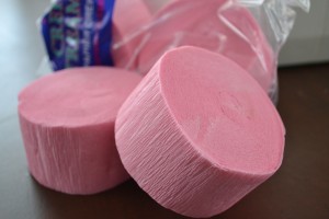 ruffled crepe paper
