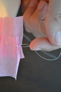ruffled crepe paper tutorial
