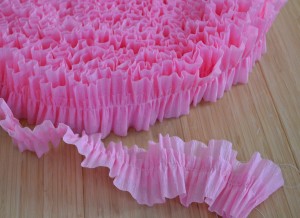 ruffled crepe paper streamers