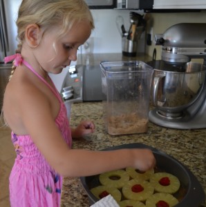 pineapple upside down cake step by step