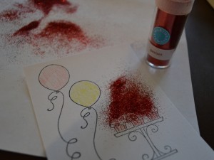 hand stamped sweet shop party invitations