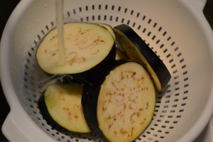 roasted eggplant flatbread sandwich