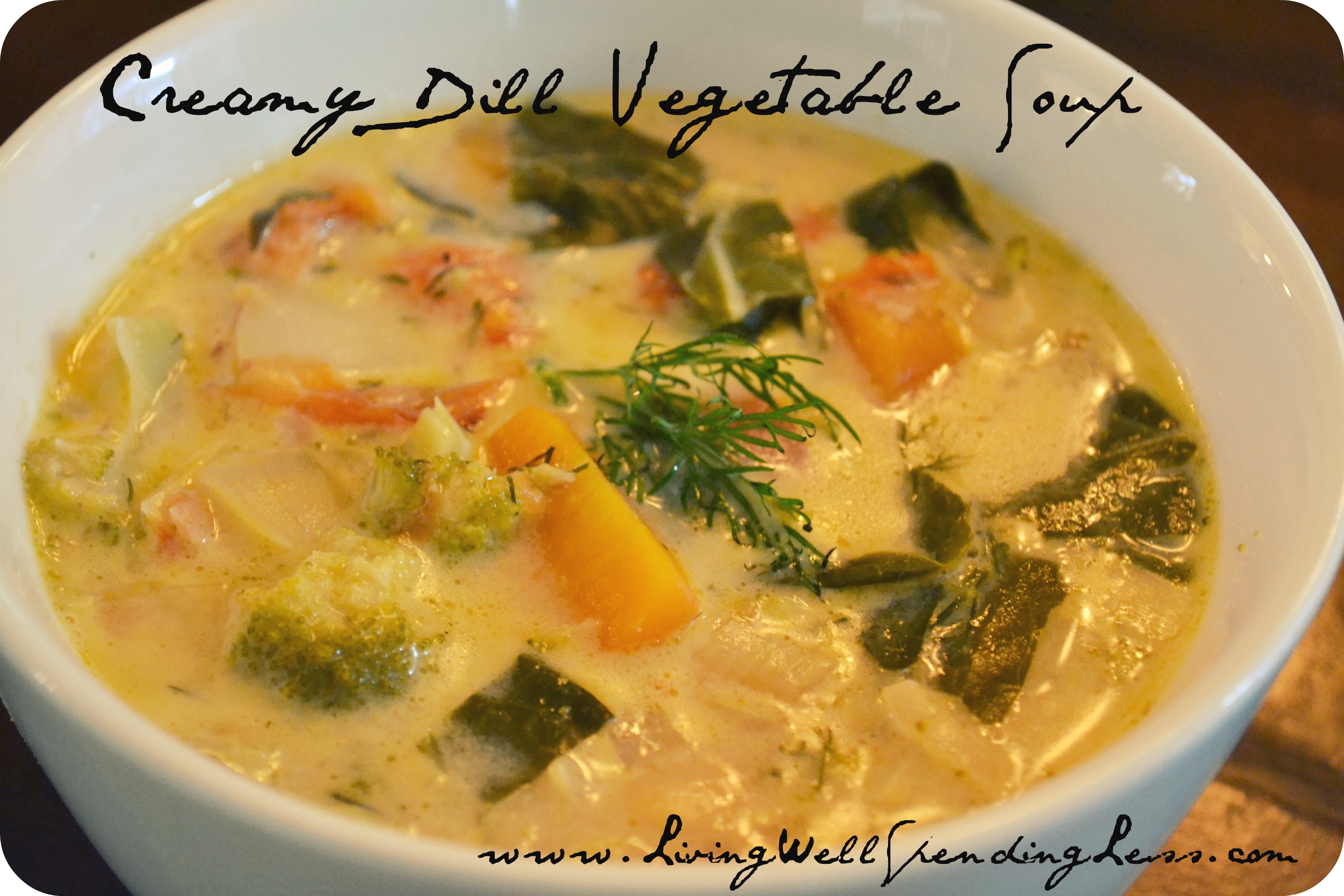 Creamy Dill Vegetable Soup Recipe How to Make Vegetable Soup
