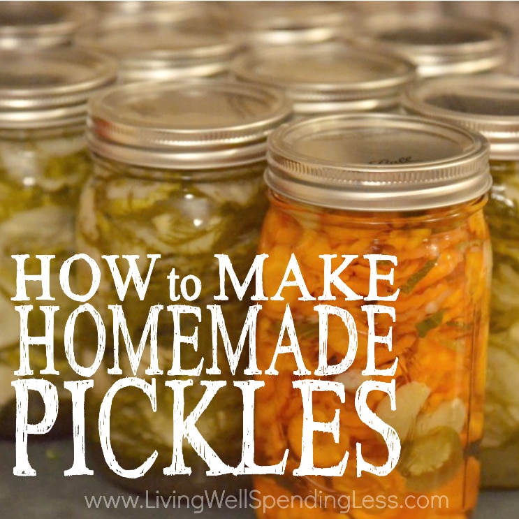 How do you can homemade pickles?