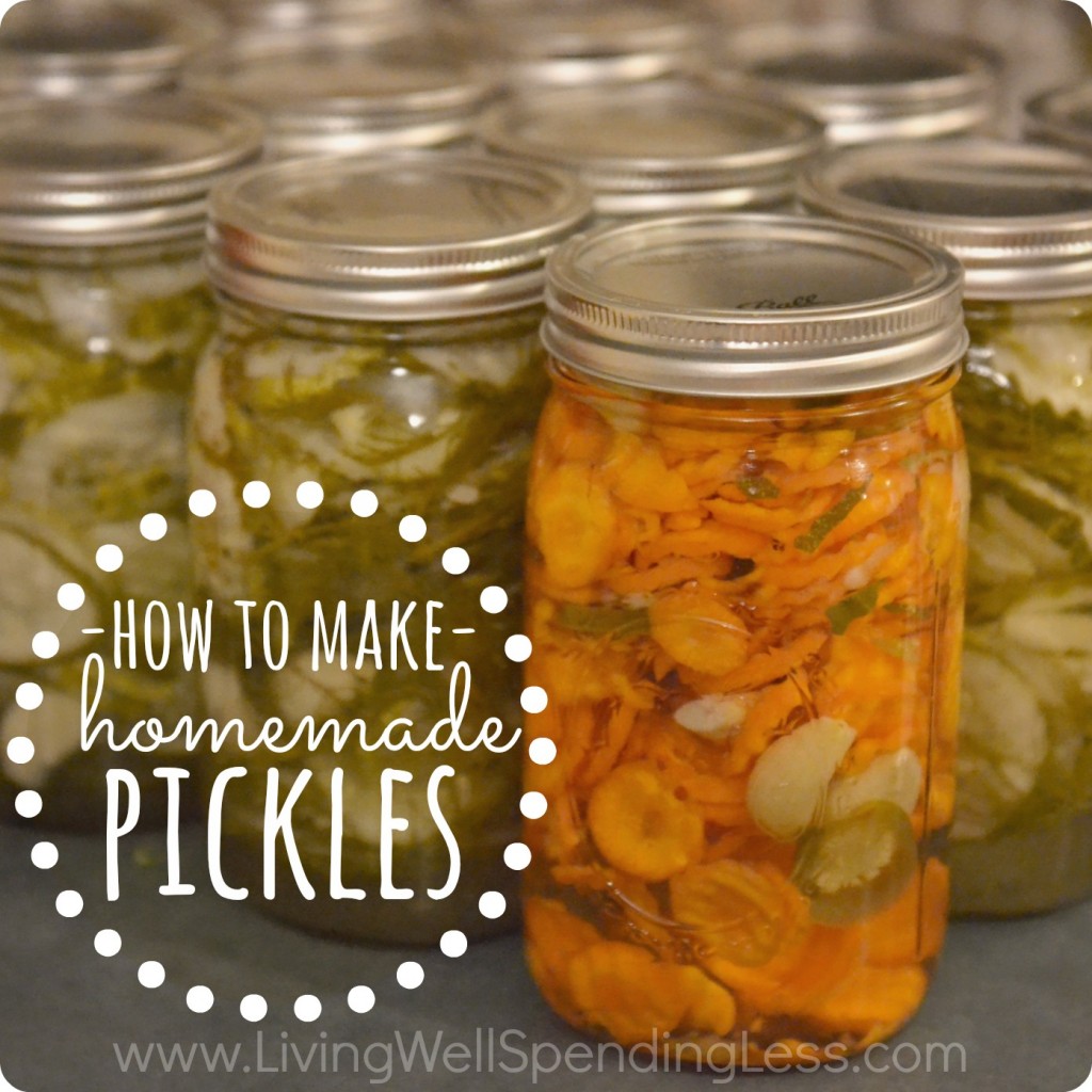 How do you can homemade pickles?