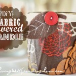 fabric covered candles {easy DiY} Image