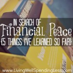 In Search of Financial Peace {5 Things I've Learned So Far}