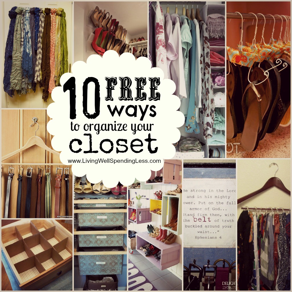 ... closet #31days of living well and spending zero #organizing #closet