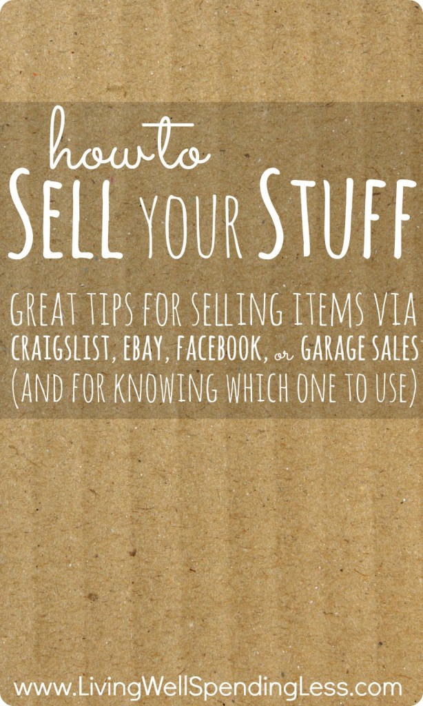 How to Sell Your Stuff Printable Sell Your Stuff List Ebay