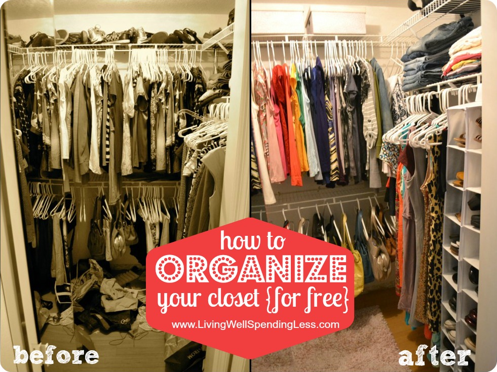 Organize Your Bedroom Closet {Day 12} - Living Well Spending LessÂ®