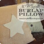 30 Minute Felt Appliquéd Burlap Pillow {DiY} Image