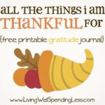 All the things I'm thankful for {free gratitude journal} #thanksgiving #kids