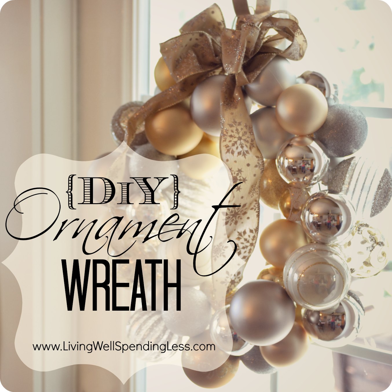DiY Ornament Wreath | How to make an Ornament Wreath Handmade Holidays