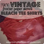 Vintage Freezer Paper Bleach T-Shirts {DiY} Image