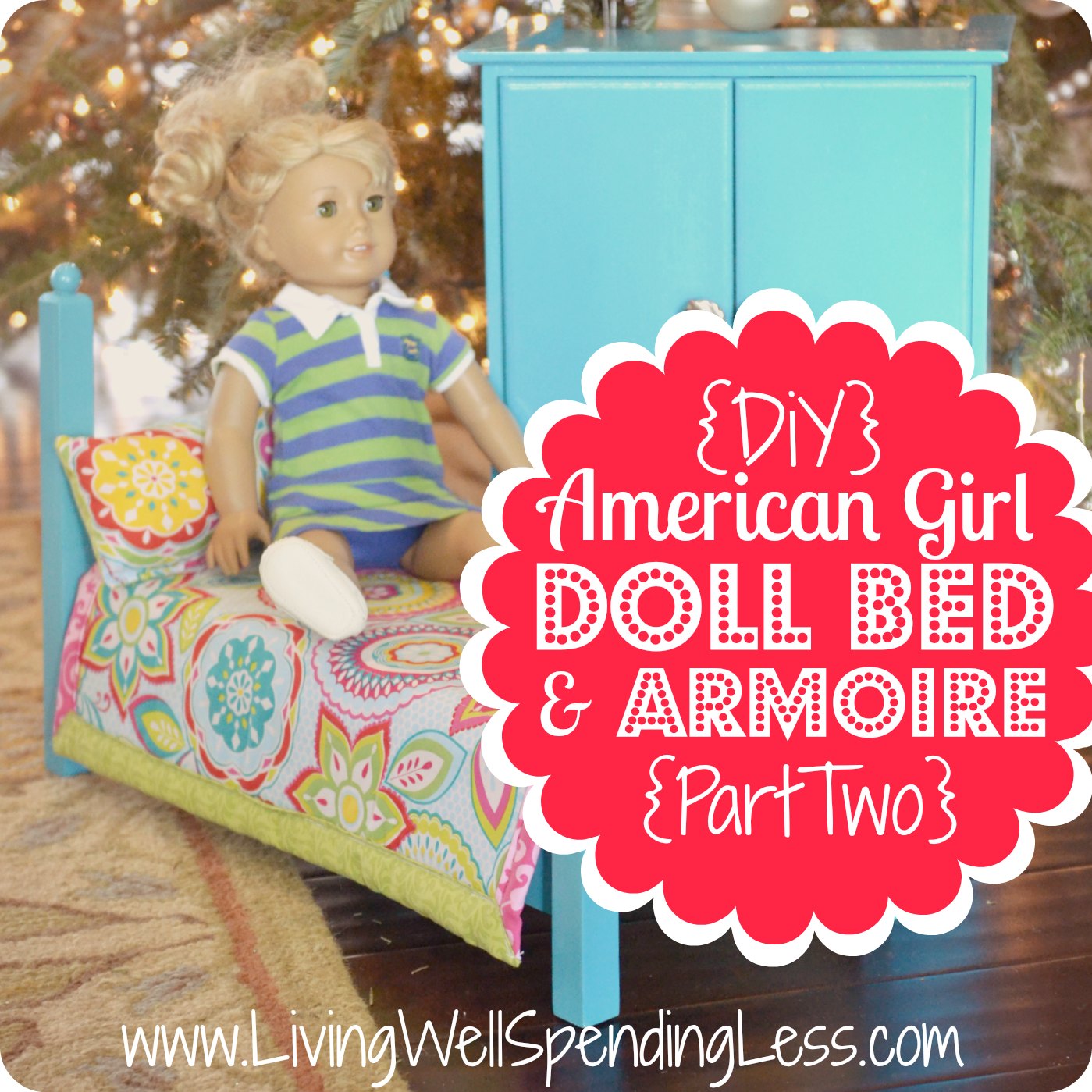 DiY American Girl Doll Bed amp Armoire Part 2 DiY AmericanGirl