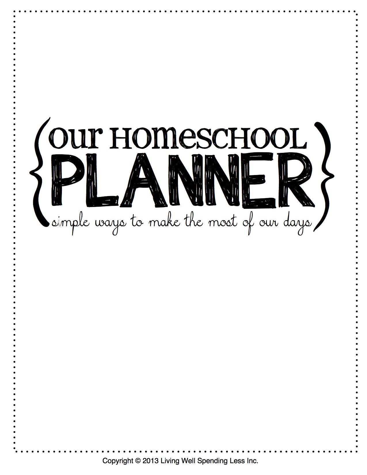 Homeschool Planner Free Printables Free Planner Download