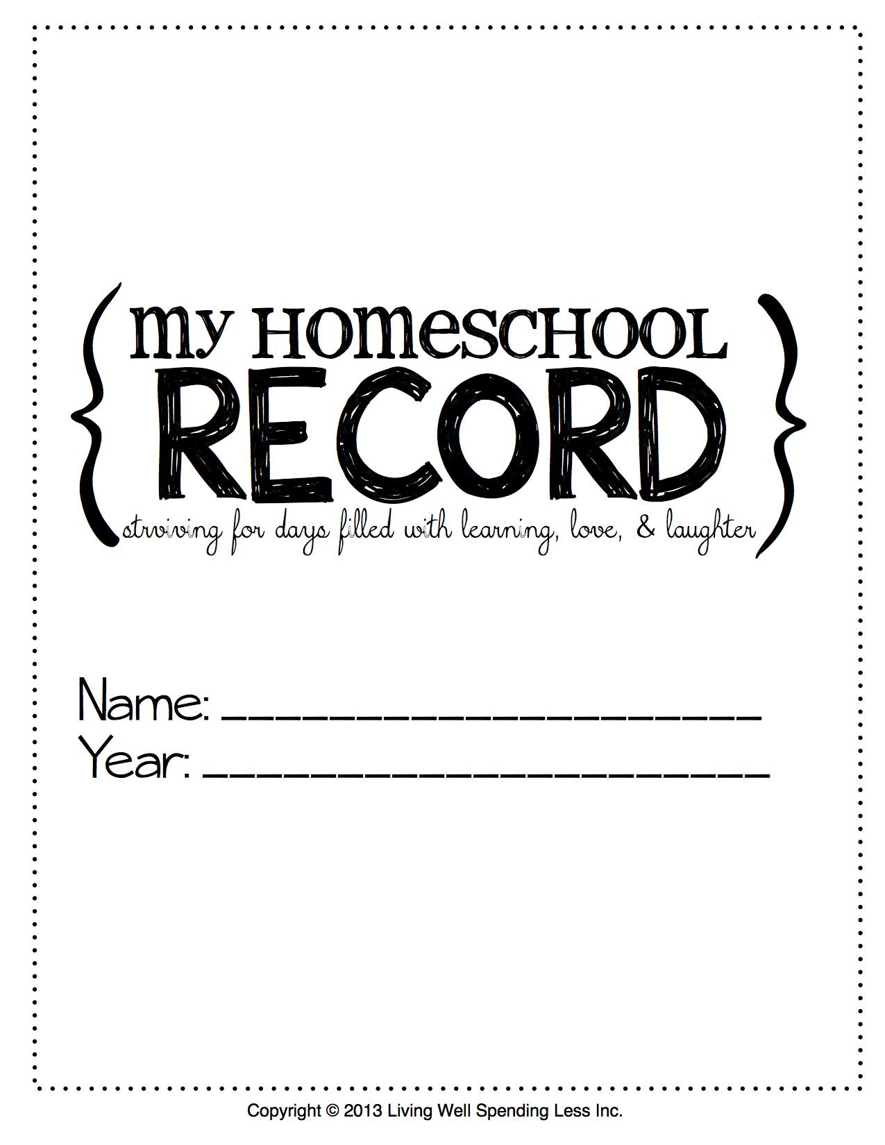 Free Homeschool Binder Printables