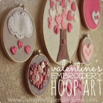 Valentine’s Day Embroidery Hoop Art Image