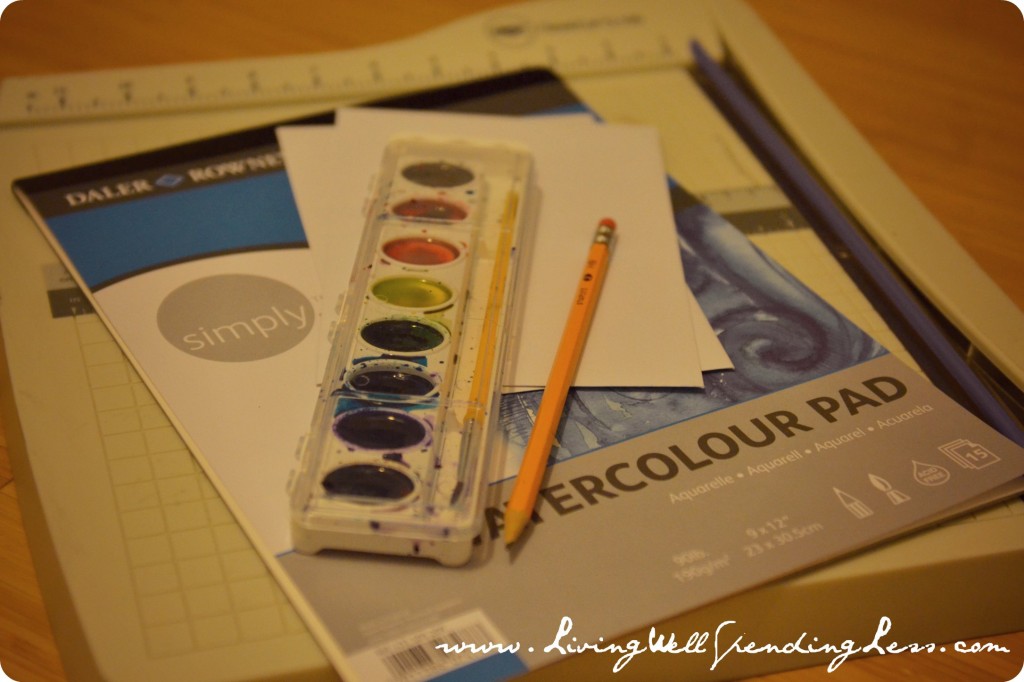 watercolor thank you cards 