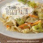 Fresh Lemon & Sage Veggie Pasta {Recipe} Image