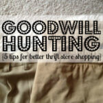 Goodwill Hunting {5 Tips for Better Thrift Store Shopping} Image