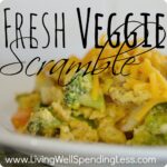 Fresh Veggie Egg Scramble {Recipe} Image