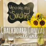 Chalkboard Canvas Wall Art {DiY} Image