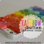 Rainbow Button iPhone Case {DiY} Image