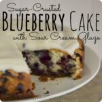Sugar-Crusted Blueberry Cake with Sour Cream Glaze {Recipe} Image