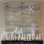 Beachy Upcycled Pallet Art {DiY} Image