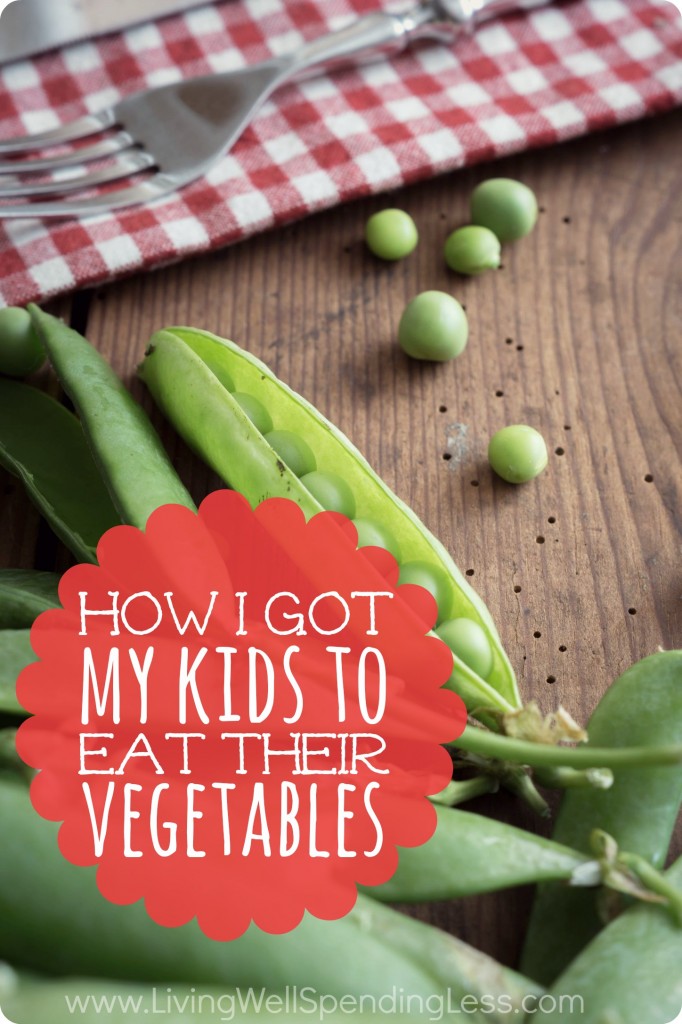 How I got my kids to eat their vegetables.  Got a child who refuses to eat anything but chicken nuggets?  It might be time to change your approach.  One mom's mission to raise kids who will try everything and the 5 simple strategies that changed everything for their family.  A must read for any parent struggling with picky kids!