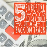 5 Surefire Ways to Get Your Budget Back on Track Image