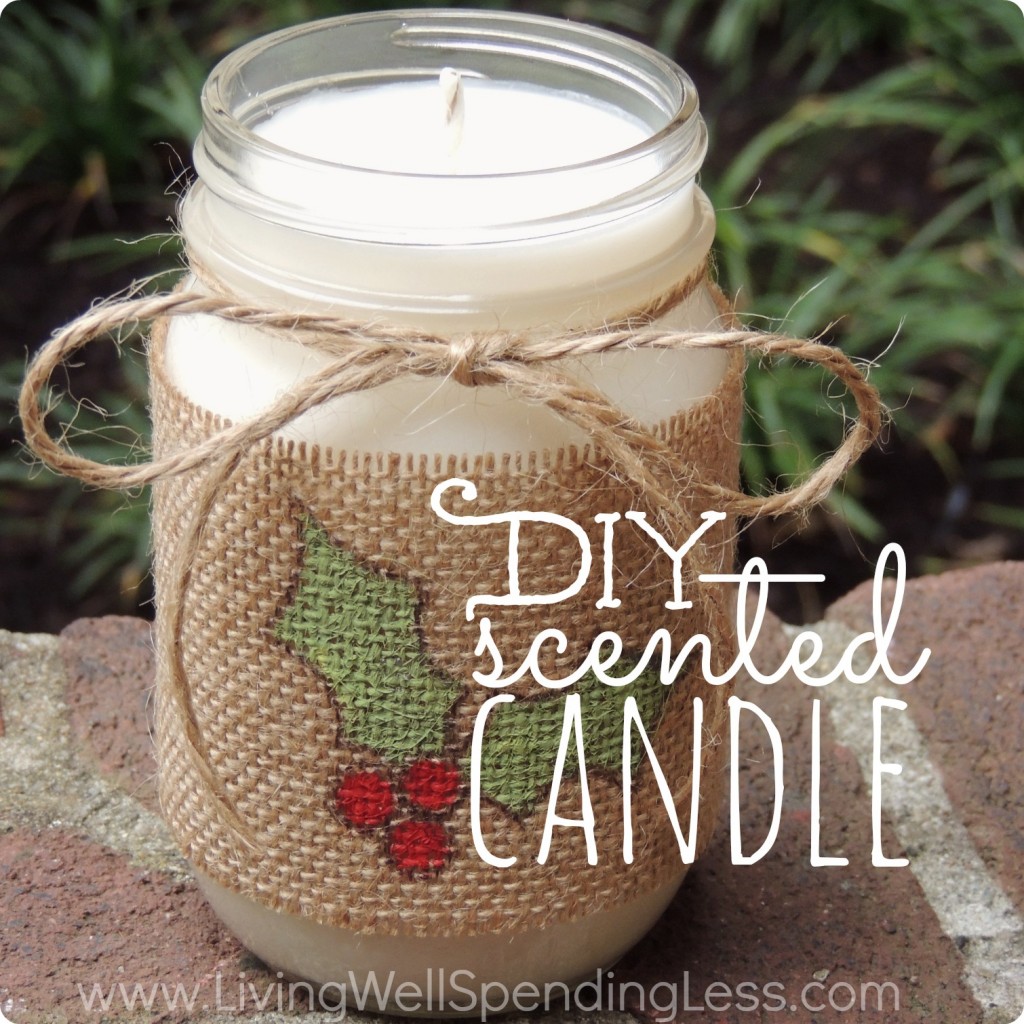 Great step-by-step tutorial for making your own scented candles!  These are so easy to make and smell so much better than expensive store-bought candles!  Great gift idea!