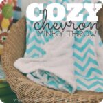 DIY Cozy Chevron Minky Throw Image