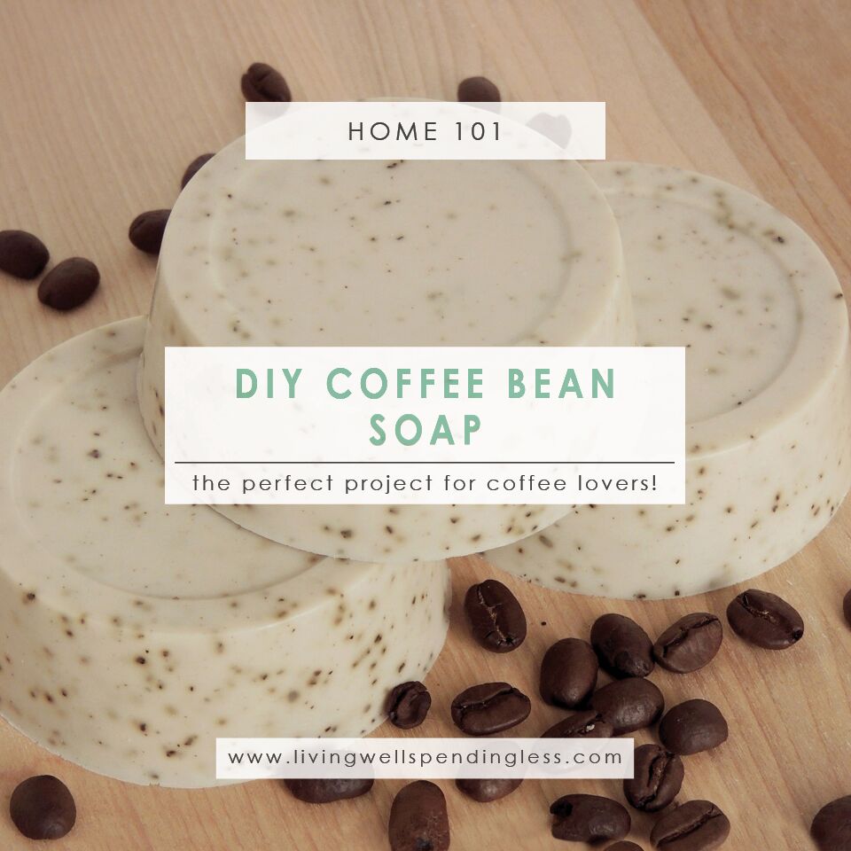 DIY Coffee Bean Soap Homemade Organic Soap