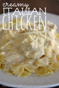 Creamy Italian Chicken – Slow Cooker/Freezer Meal Recipe