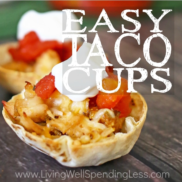 Easy Taco Cups 5 Ingredient Recipe Kid Friendly Meal Idea