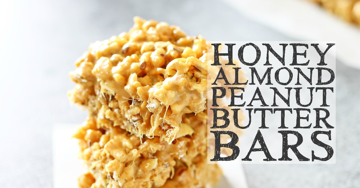 Honey Almond Peanut Butter Bars Easy Recipe 5 Ingredient Recipe