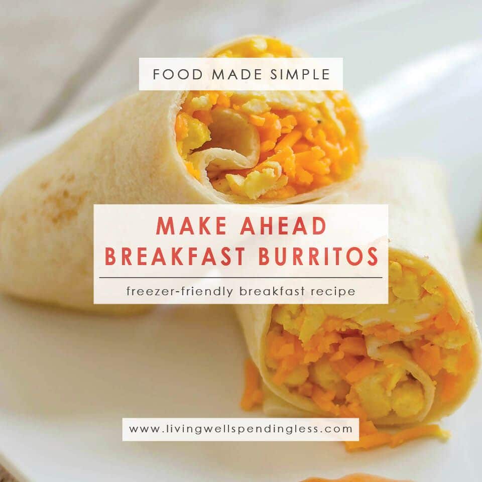 MakeAhead Breakfast Burritos