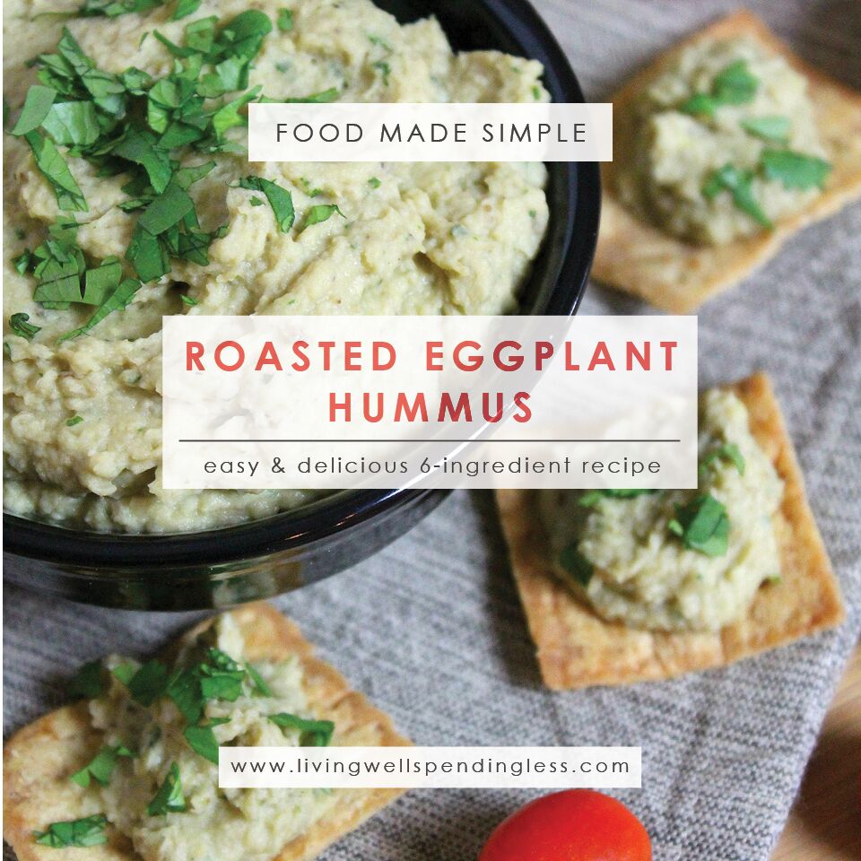 How to Make Homemade Hummus Roasted Eggplant & Chickpea Hummus Recipe