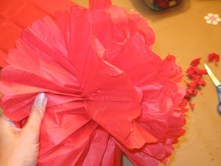 These tissue paper party puffs look festive and fun at any party. 