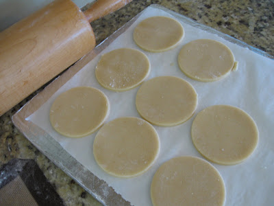 Once the cookies are cut they'll be ready to bake. 