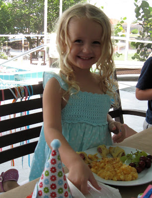 The birthday girl had a blast and loved the colorful, crafty party. 