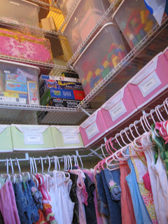 An organized kids closet and toys is a great way to manage life's chaos. 