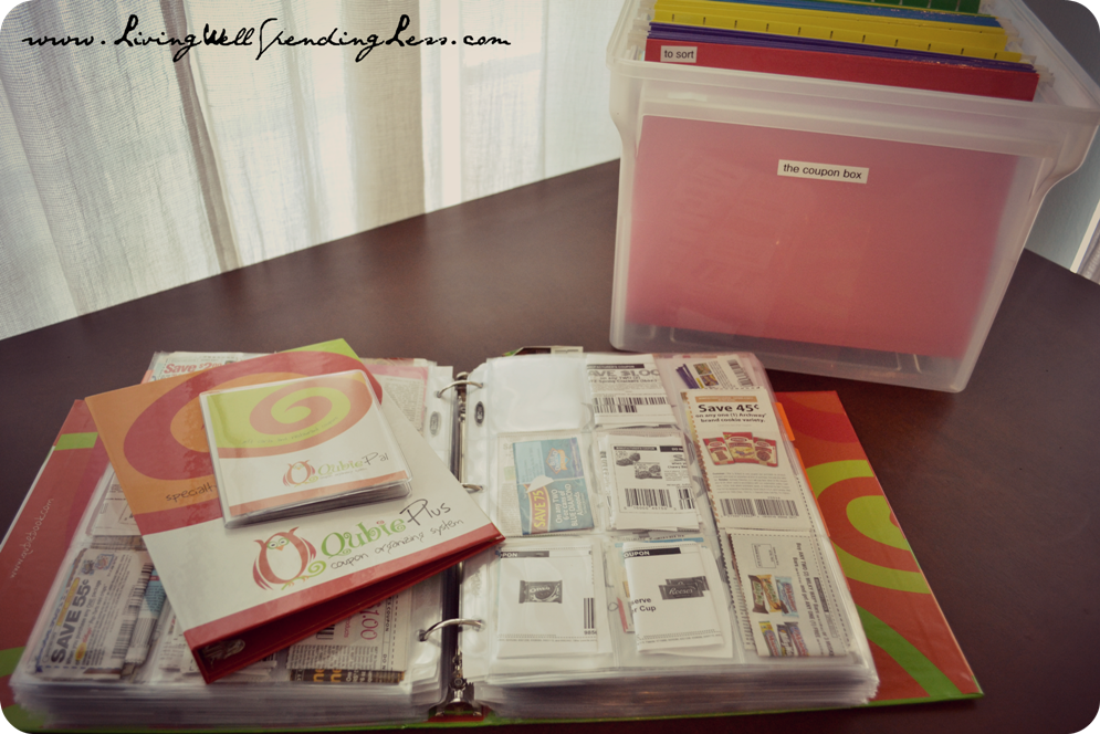 How to use the binder method to organize your coupons. 