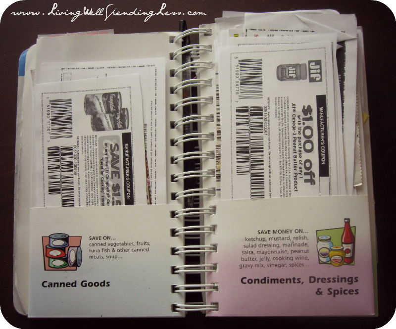 How to use a coupon binder to organize your coupons. 