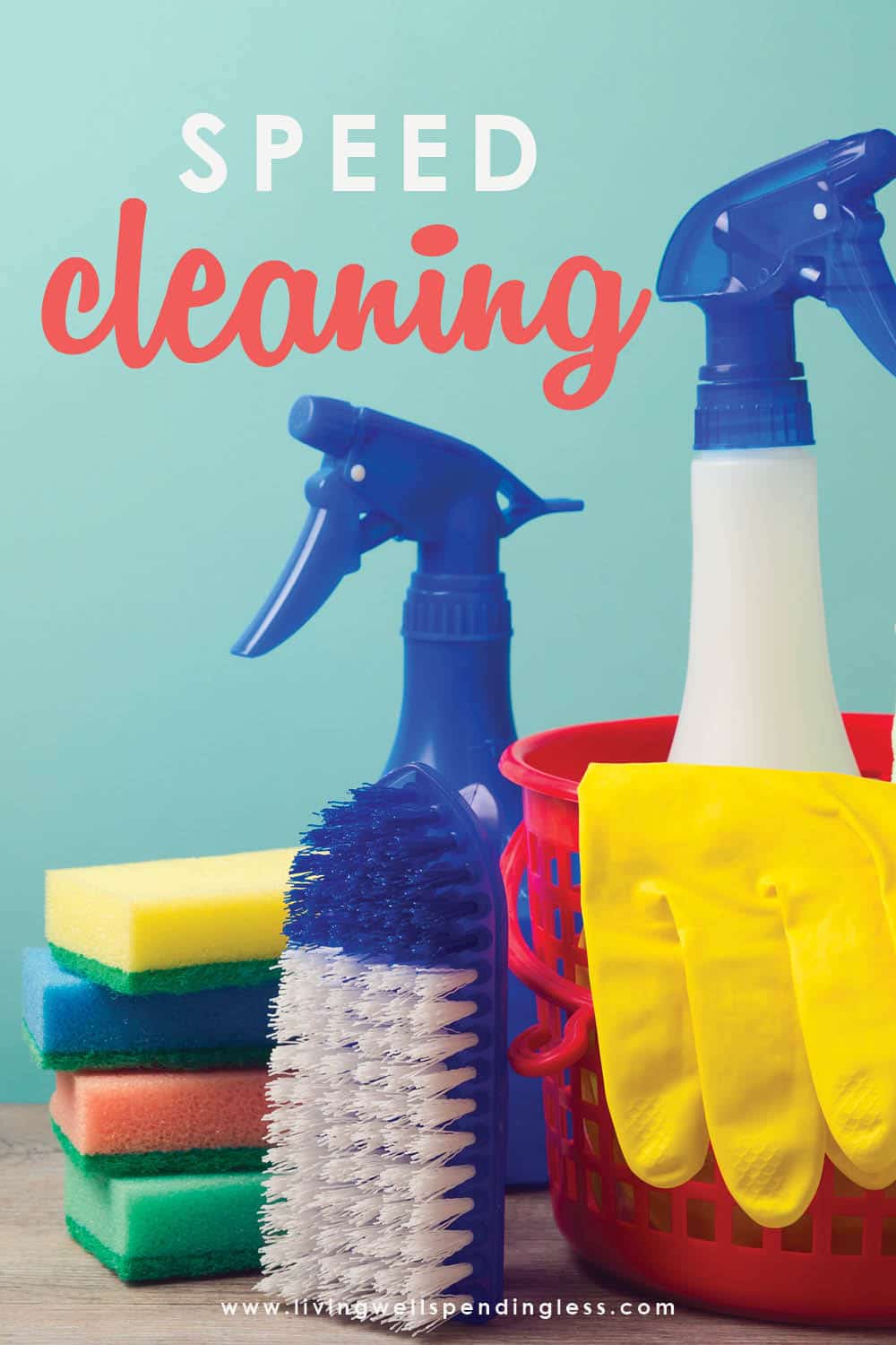 Want to achieve a neat & tidy house in just minutes a day? Our speed cleaning routine & checklist will show you exactly how it's done, so that you can spend less time cleaning and more time doing everything else you want to do! Genius! #speedcleaning #cleaningtips #springcleaning #greenandthriftycleaningproducts